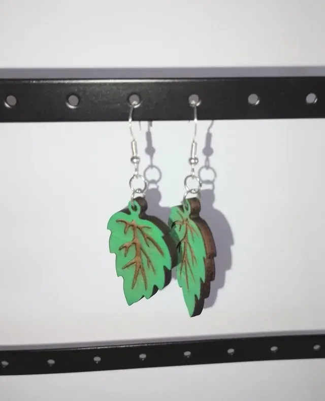 boucles d'oreilles, la fileuse des bois (8)