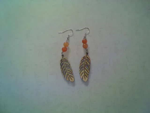 boucles d'oreilles, la fileuse des bois (2)